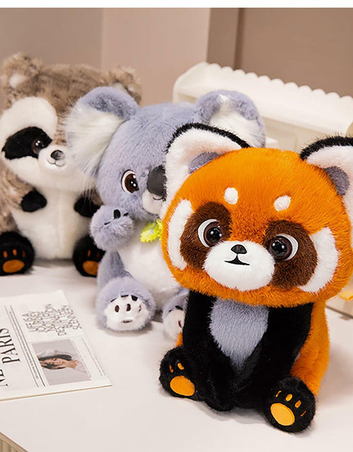 Load image into Gallery viewer, BIUBIULOVE Red Panda Stuffed Animal Plush Toy 10inch Raccoon Color
