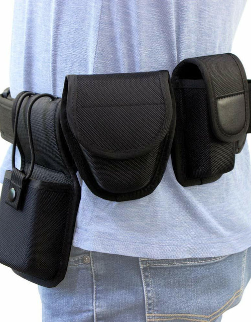 Load image into Gallery viewer, ROCOTACTICAL 5-in-1 Police Duty Web Belt Kit Black Medium 32-38"
