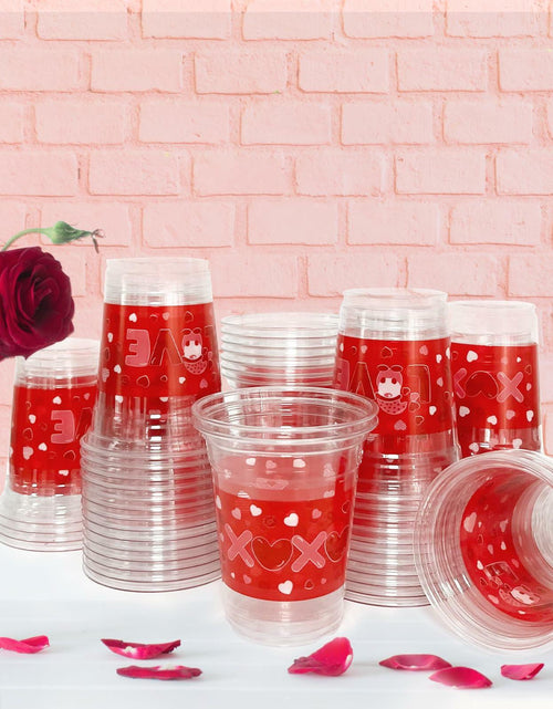 Load image into Gallery viewer, CIEOVO 50 Pack Witch Theme Party Cups 12oz Green Pink Disposable Plastic
