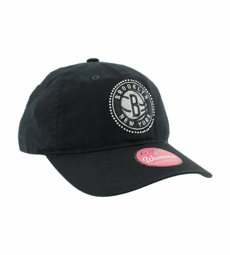 ZHATS Brooklyn Nets NBA Women's Adjustable Hat Sparkle Team Color Size One Size