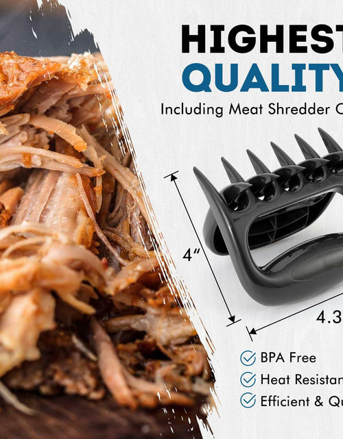 Load image into Gallery viewer, Glesalw Silicone Griddle Tool Mat &amp; Meat Shredder Claws BBQ Set Orange
