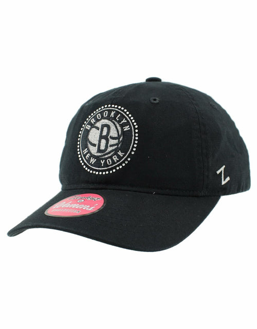 Load image into Gallery viewer, ZHATS Brooklyn Nets NBA Women's Adjustable Hat Sparkle Team Color Size One Size
