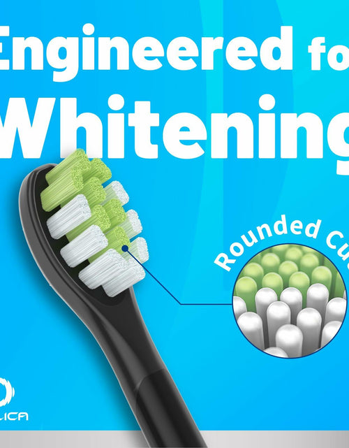 Load image into Gallery viewer, Oralica Whitening Replacement Toothbrush Heads Philips Sonicare 6 Pack Black
