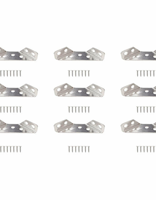 Load image into Gallery viewer, GWYAN 12 Pcs Stainless Steel Furniture Corner Connectors with Screws
