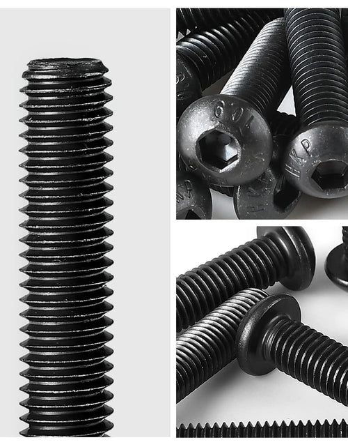 Load image into Gallery viewer, NIULUNBAO M8-1.25x45mm Button Head Socket Cap Screws Black Oxide 10pcs
