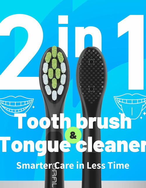Load image into Gallery viewer, Oralica Whitening Replacement Toothbrush Heads Philips Sonicare 6 Pack Black
