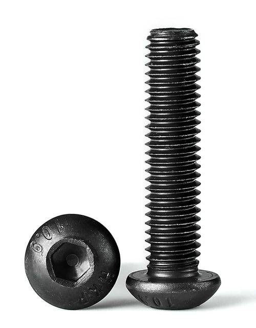 Load image into Gallery viewer, NIULUNBAO M8-1.25x45mm Button Head Socket Cap Screws Black Oxide 10pcs
