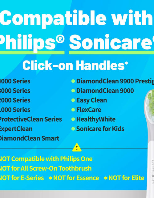 Load image into Gallery viewer, Oralica Whitening Replacement Toothbrush Heads Philips Sonicare 6 Pack Black
