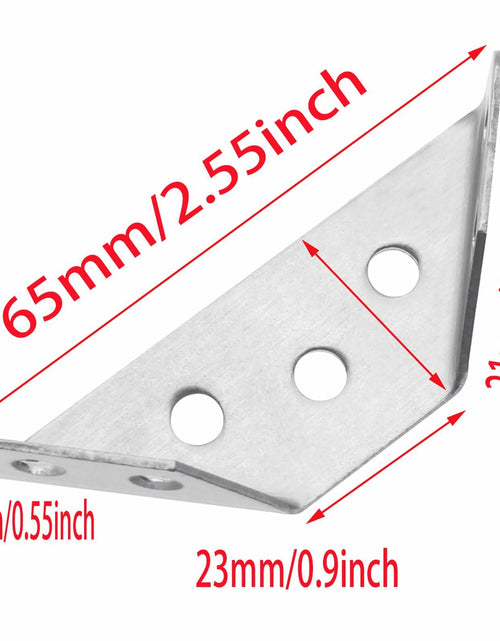 Load image into Gallery viewer, GWYAN 12 Pcs Stainless Steel Furniture Corner Connectors with Screws
