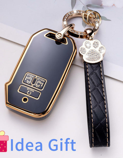 Load image into Gallery viewer, Jiazpai Kia Key Fob Cover Compatible 2021-2023 Carnival 6/7 Buttons Black

