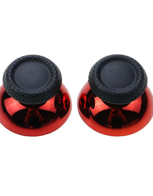 Load image into Gallery viewer, Rowsmau Chrome 3D Analog Thumbstick Caps Replacement for PS5 Red
