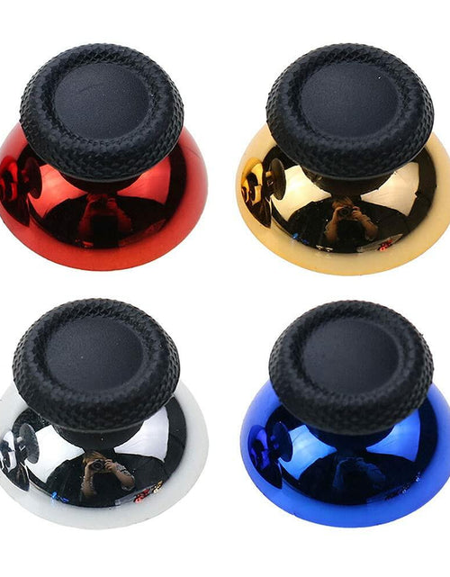 Load image into Gallery viewer, Rowsmau Chrome 3D Analog Thumbstick Caps Replacement for PS5 Red
