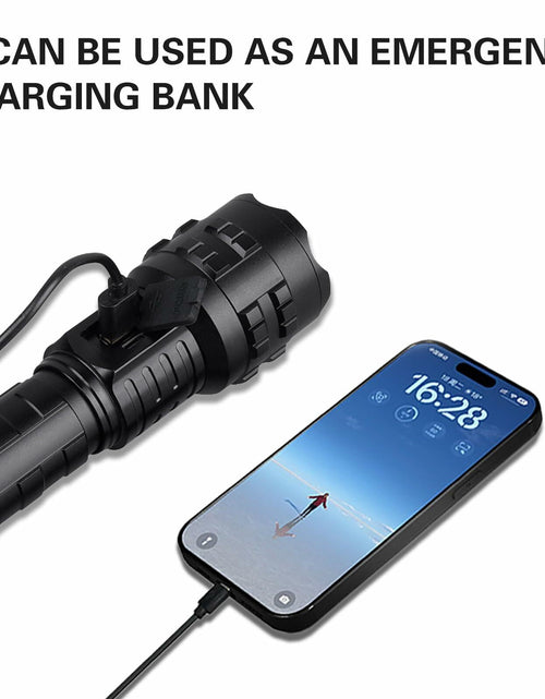 Load image into Gallery viewer, Wboxlizy Rechargeable Tactical Flashlight Waterproof Super Bright Black
