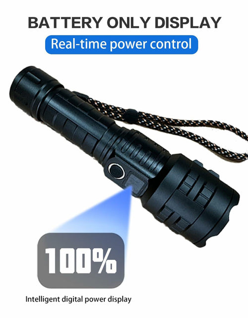Load image into Gallery viewer, Wboxlizy Rechargeable Tactical Flashlight Waterproof Super Bright Black
