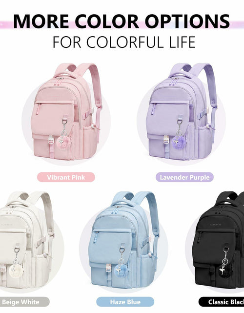 Load image into Gallery viewer, GLORIEROO Kids Backpack Girls 15.6" Laptop Compartment Beige White
