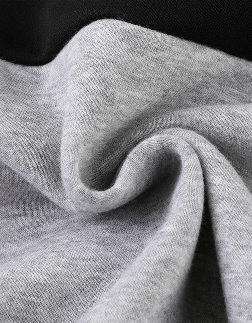 Load image into Gallery viewer, OHSNMAKSL Men's Full Zip Fleece Hoodie Jacket Black/Gray Size XL
