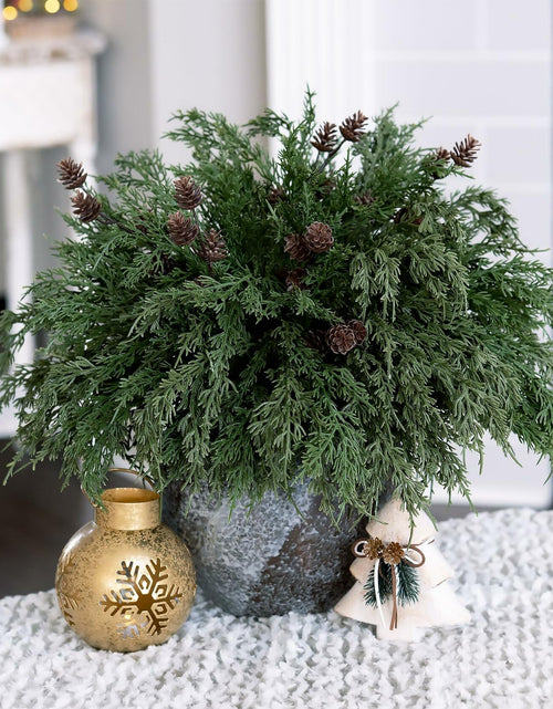 Load image into Gallery viewer, Ivydale 7 PCS Artificial Fall Stems 26in White Flowers Silk Greenery
