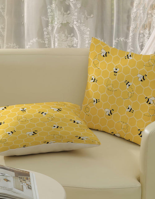 Load image into Gallery viewer, OFIRD Spring Easter Pillow Covers 18x18 Pack of 2 Pink Green Bunny Floral

