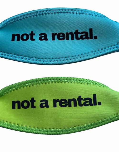 Load image into Gallery viewer, Isle Essentials Aqua Lime Green Scuba Snorkel Mask Strap Cover
