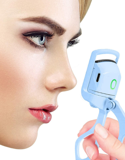 Load image into Gallery viewer, AIQIUSHA Heated Eyelash Curler Rechargeable 2 Modes Blue Size Blue

