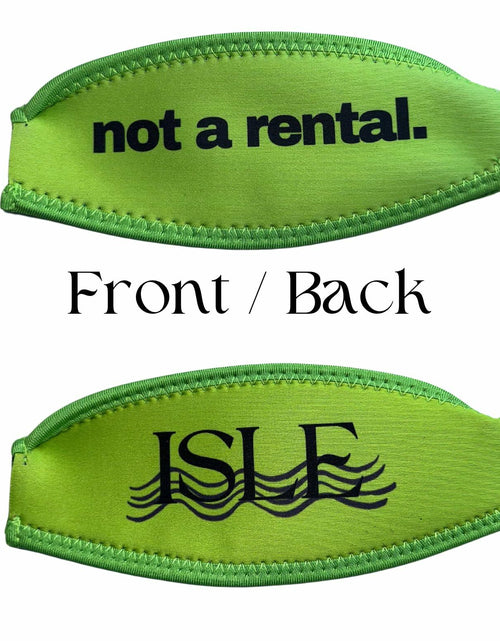Load image into Gallery viewer, Isle Essentials Aqua Lime Green Scuba Snorkel Mask Strap Cover
