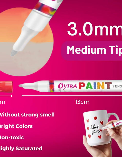 Load image into Gallery viewer, Oytra Permanent Waterproof Paint Marker Pen Yellow Oil Based All Surfaces
