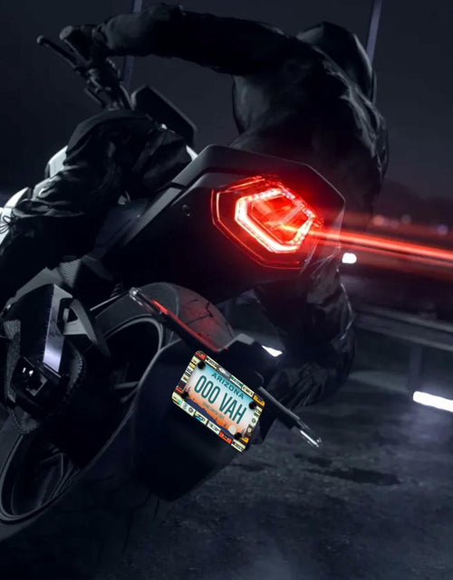 Load image into Gallery viewer, Motorcycle Cassette Tape License Plate Frame Stainless Steel 7x4 Inch
