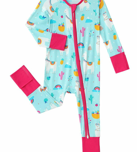 SUZEL Bamboo Baby Footless Romper Pineapple Cartoon 6-12M