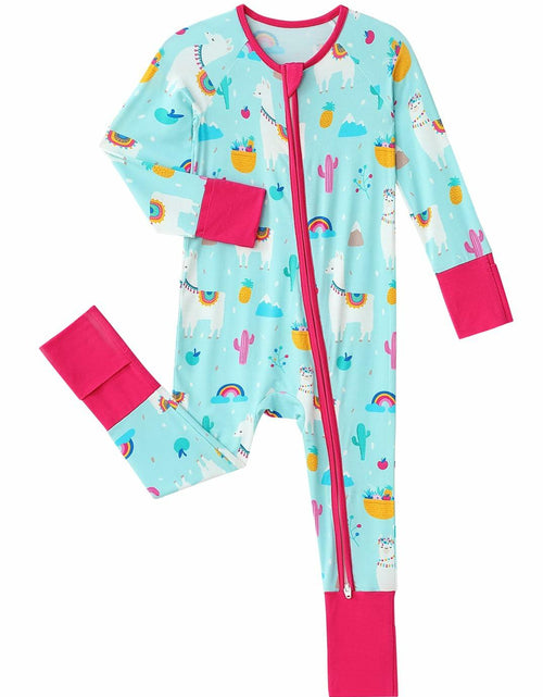 Load image into Gallery viewer, SUZEL Bamboo Baby Footless Romper Pineapple Cartoon 6-12M
