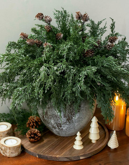 Load image into Gallery viewer, Ivydale 7 PCS Artificial Fall Stems 26in White Flowers Silk Greenery
