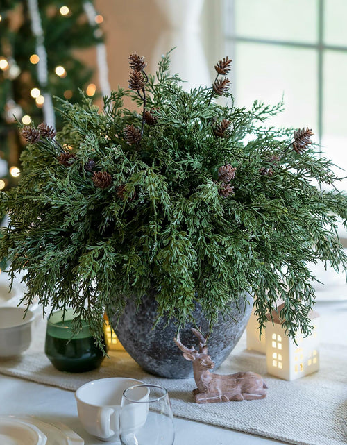 Load image into Gallery viewer, Ivydale 7 PCS Artificial Fall Stems 26in White Flowers Silk Greenery
