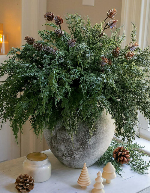 Load image into Gallery viewer, Ivydale 7 PCS Artificial Fall Stems 26in White Flowers Silk Greenery
