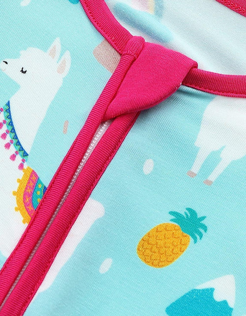 Load image into Gallery viewer, SUZEL Bamboo Baby Footless Romper Pineapple Cartoon 6-12M
