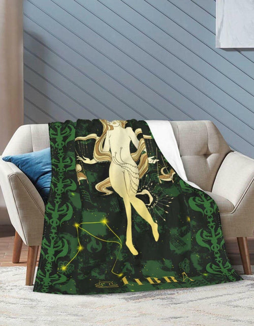 Load image into Gallery viewer, Aswuihz Libra Constellation Flannel Throw Blanket 60x50 Fuzzy Cozy
