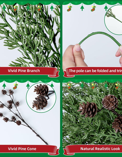 Load image into Gallery viewer, Ivydale 7 PCS Artificial Fall Stems 26in White Flowers Silk Greenery
