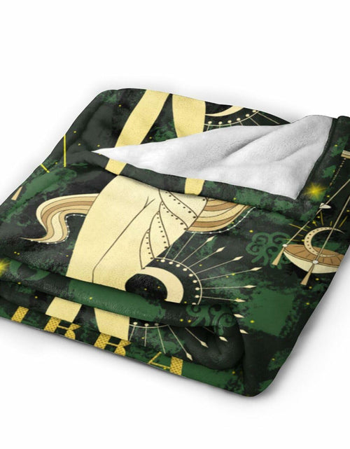Load image into Gallery viewer, Aswuihz Libra Constellation Flannel Throw Blanket 60x50 Fuzzy Cozy
