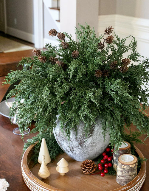 Load image into Gallery viewer, Ivydale 7 PCS Artificial Fall Stems 26in White Flowers Silk Greenery
