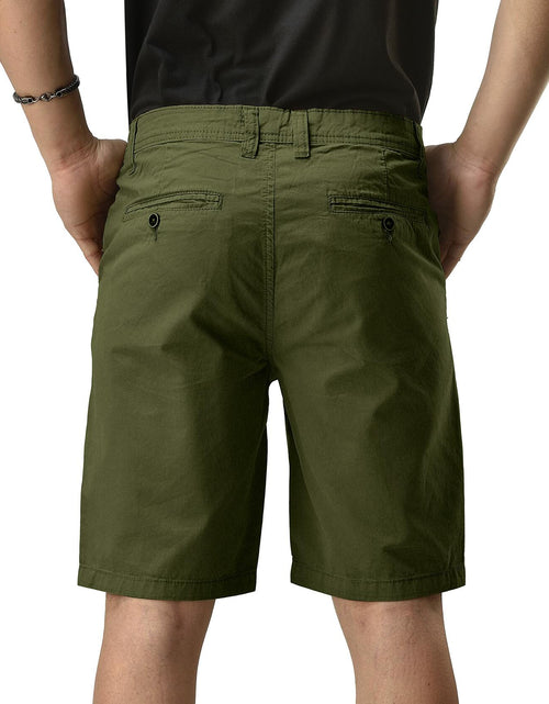Load image into Gallery viewer, CHARBONNIER Men's Chino Shorts Performance Series 100% Cotton Army Size 30
