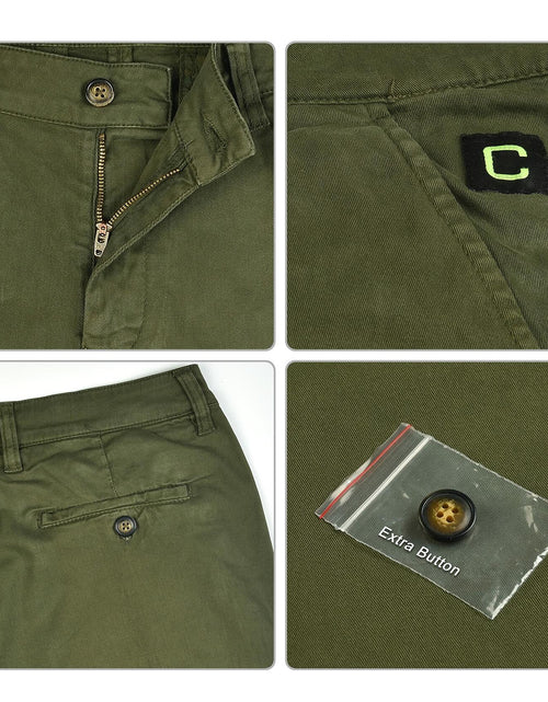 Load image into Gallery viewer, CHARBONNIER Men's Chino Shorts Performance Series 100% Cotton Army Size 30
