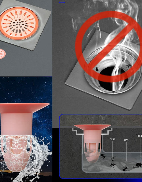 Load image into Gallery viewer, NILSTOREY Shower Floor Drain Backflow Preventer Valve Blue 2Pack ABS
