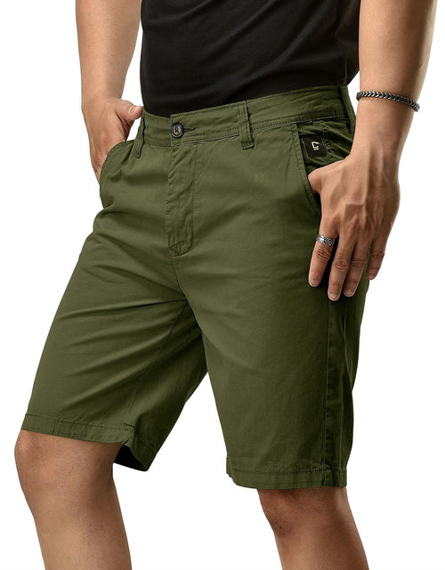 Load image into Gallery viewer, CHARBONNIER Men's Chino Shorts Performance Series 100% Cotton Army Size 30
