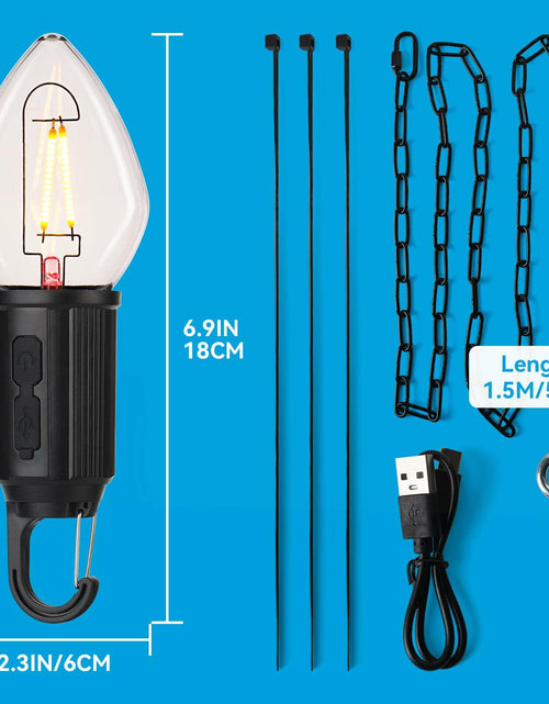 Load image into Gallery viewer, Brighfivey Rechargeable LED Gazebo Light Waterproof Hanging Candle Shape 1 Pack
