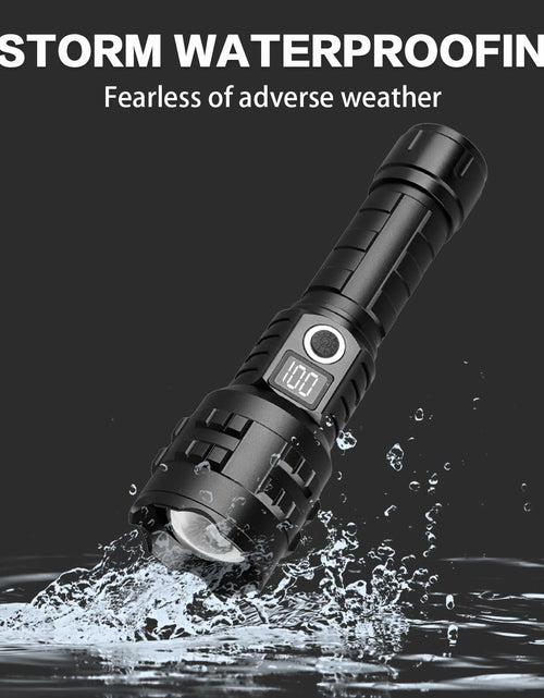 Load image into Gallery viewer, Wboxlizy Rechargeable Tactical Flashlight Waterproof Super Bright Black
