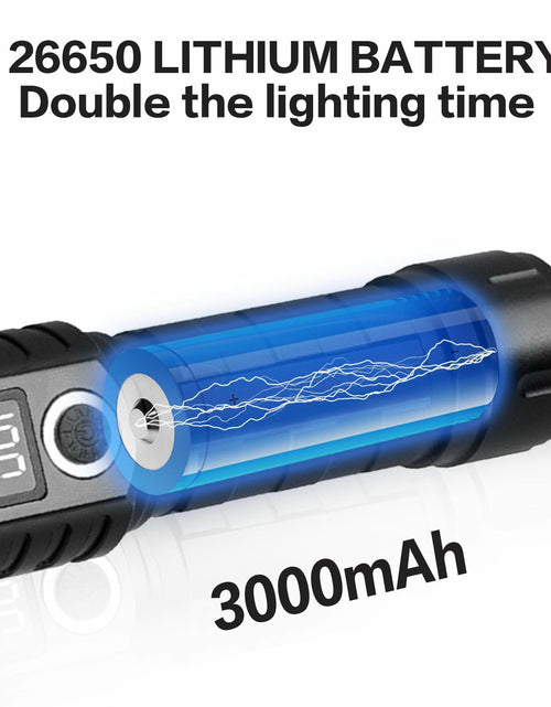 Load image into Gallery viewer, Wboxlizy Rechargeable Tactical Flashlight Waterproof Super Bright Black
