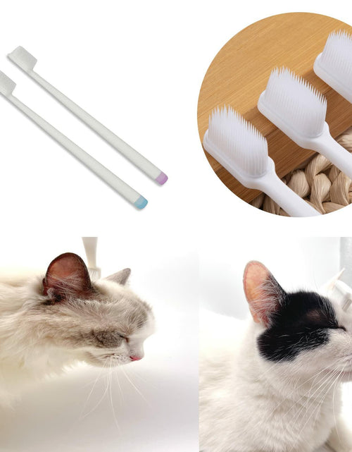 Load image into Gallery viewer, E.M&amp;S.T Emmeliestella Cat Head Brush Silicone Bristles 2PCS Gentle Clean
