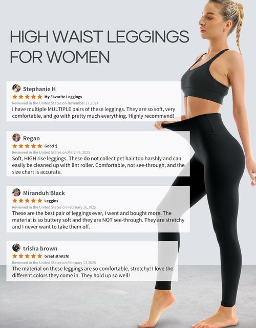 Load image into Gallery viewer, Laite Hebe 4 Pack High Waisted Yoga Leggings Soft Tummy Control Size L-XL
