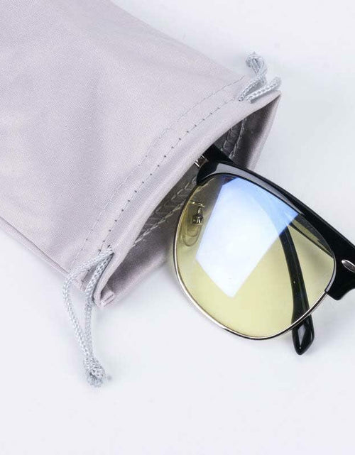 Load image into Gallery viewer, Eluckya 4PCS Microfiber Soft Eyeglass Sunglasses Pouch Drawstring White Grey
