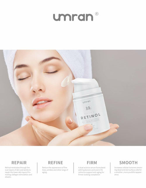 Load image into Gallery viewer, Umran Retinol Anti-Aging Cream 2.5% Hyaluronic Acid Vitamin E 50ml Face Eye
