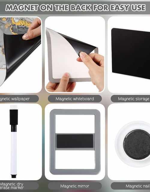 Load image into Gallery viewer, Timgle 8 Pcs Magnetic Locker Set Purple Wavy Style Organizer Accessories
