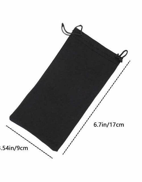 Load image into Gallery viewer, Eluckya 4PCS Microfiber Soft Eyeglass Sunglasses Pouch Drawstring White Grey
